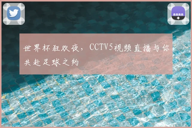 世界杯狂欢夜，CCTV5视频直播与你共赴足球之约
